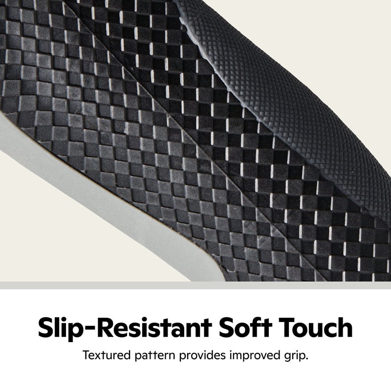 Schwinn Ergonomic Tri-Layer Gel Comfort Bike Grip, Textured Pattern, Durable Rubber, Fits Standard 22.2mm Handlebar, Black/Grey, Adult Sized - Image 4